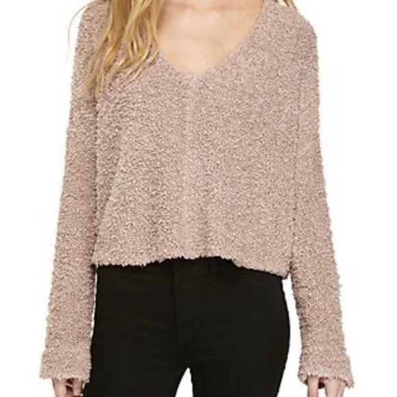 Free People Popcorn Sweater Large Blush - Picture 1 of 9